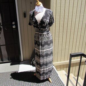#361 WOMEN'S LONG SUMMER PRINT DRESS BY PER UNA (SIZE 14US / 18UK)